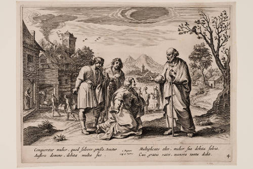 Elisha Multiplying the Widow's Oil, plate 4 from The History of Elisha, after Pieter de Jode I