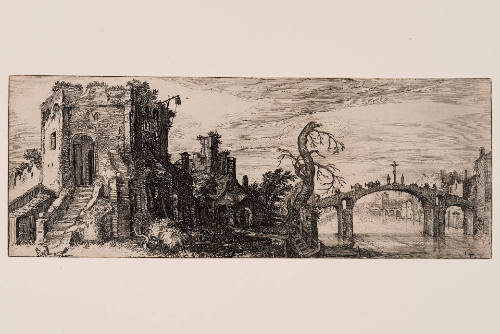 Ruins of a Tower and a Bridge, from Landscapes and Ruins