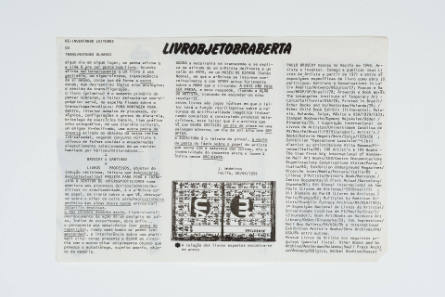 1977 Librobjetobraberta 1984 [1977 Objectbookopenwork 1984]