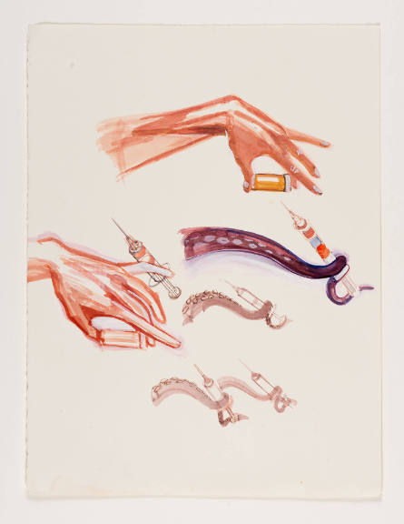 Untitled (Study for Beacon, Hands and Tentacles)