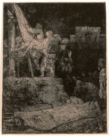 Descent from the Cross by Torchlight
