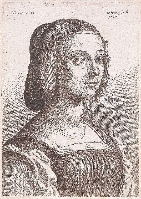 Woman in a Hairnet, after Francesco Bonsignori