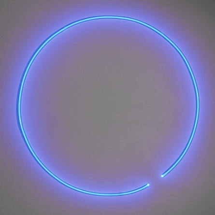 Untitled (Blue Neon Circle)