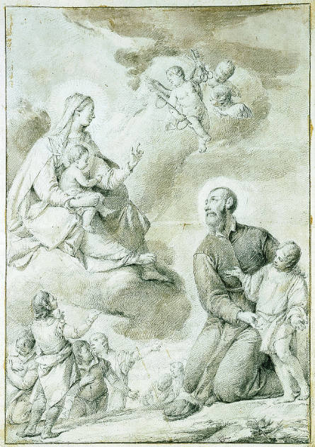 Madonna and Child in Glory with San Gaetano di Thiene