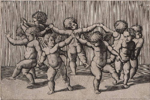 Dance of Two Cupids and Seven Children, after Raphael