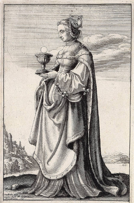 Saint Barbara, after Hans Holbein, the younger
