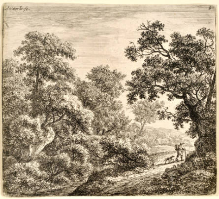 The Traveller and his Dog, plate b from the Set of Six Landscapes
