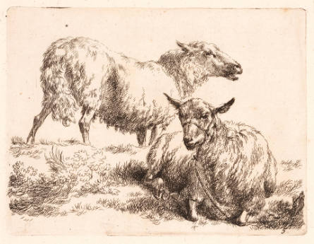 Plate 5 from The Set of the Sheep with the Singing Shepherdess