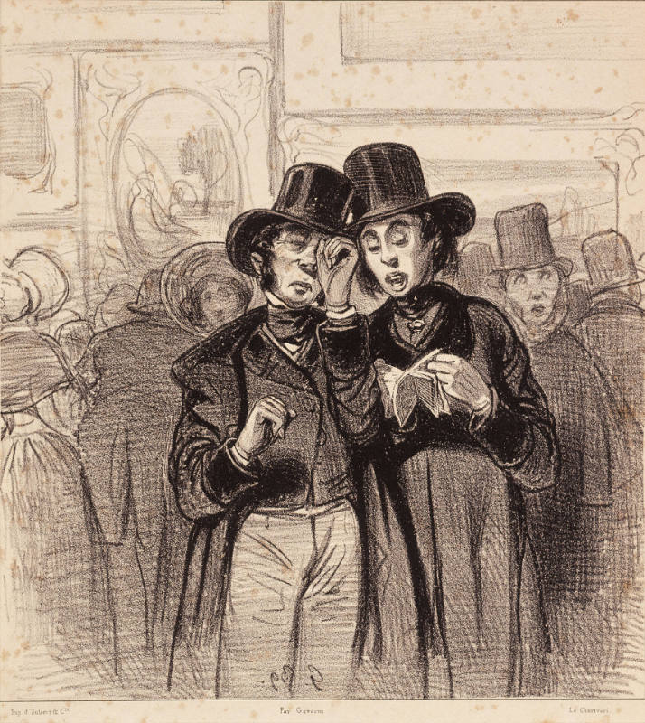 --482?…Le comte de T. et sa famille. [482?...The count of T. and his family.], plate 2 from Le Salon, in Le Charivari, 4 April 1839