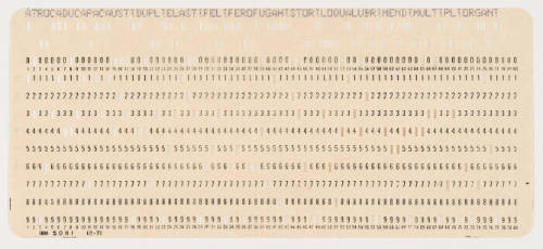 Caixa Preta (Cidade/City/Cité) [Black Box (Cidade/City/Cité)] (punched card)