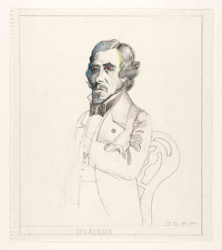 Delacroix, after a photograph by Nadar
