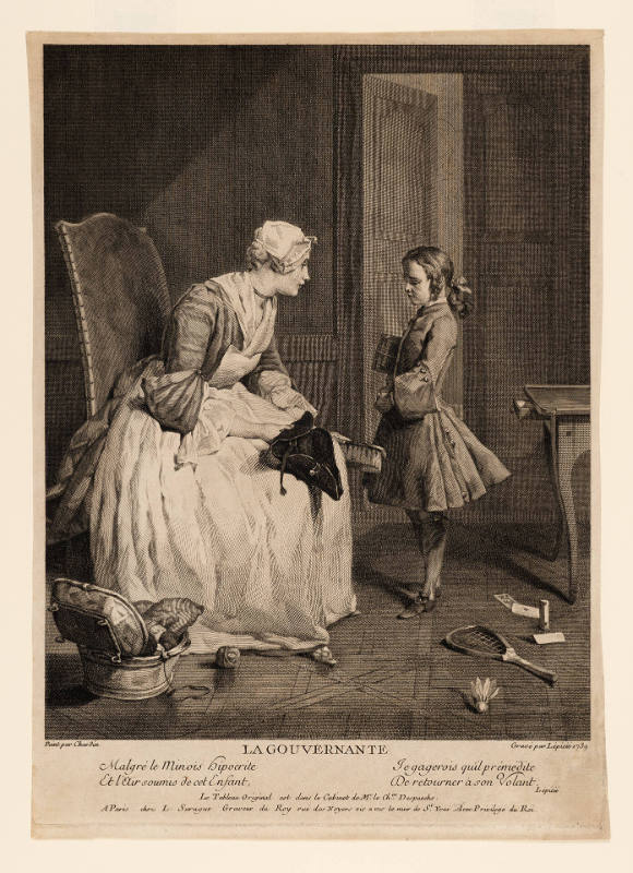 La Gouvernante [The Governess], after Jean-Siméon Chardin