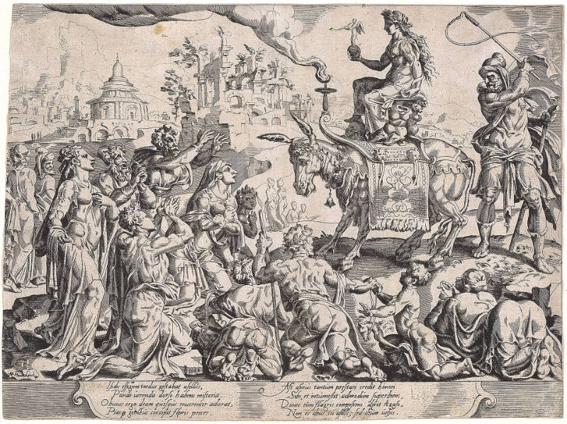 The Adoration of an Idol of Isis, or Admonition Against Arrogance and Undeserved Honour, after Maarten van Heemskerck