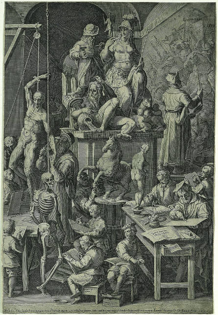 The Practitioners of the Visual Arts, after Jan van der Straet, called Stradanus
