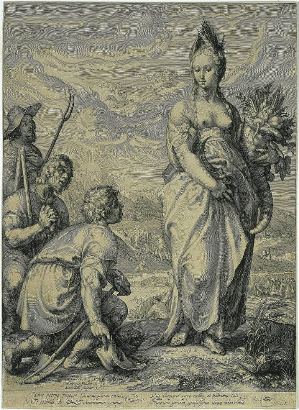 Homage to Ceres, after Hendrik Goltzius