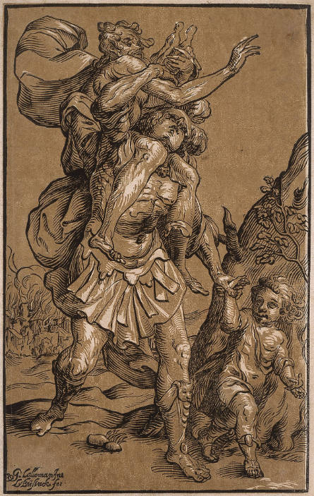 Aeneas Saving Anchises, after Georges Lallemand