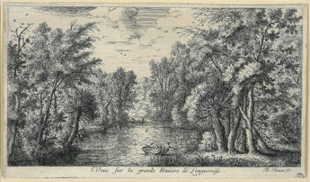 View of the Bank of the Longuetoise,from Views and Landscapes of the Chateau of Longuetoise and Surroundings