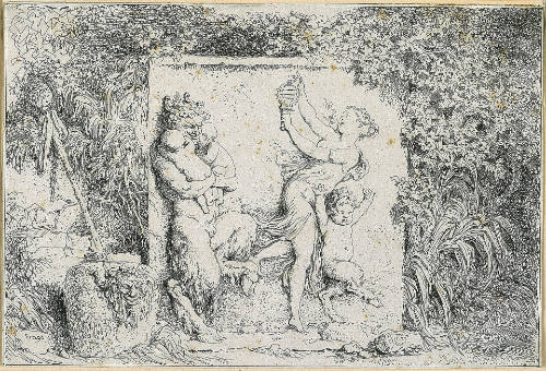 The Satyrs' Dance, plate 4 from Bacchanales series