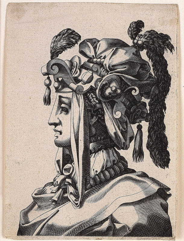 Masked Head, after Léonard Thiry (after Rosso Fiorentino?)