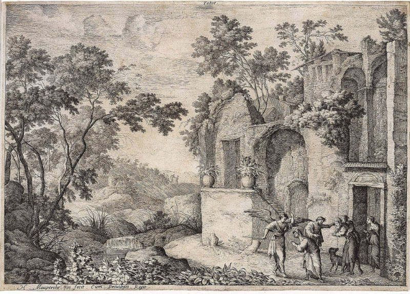 Arriveé de Tobie à la maison paternelle [Tobias Arriving at his Father's House], from L'Histoire de Tobie [The History of Tobias]