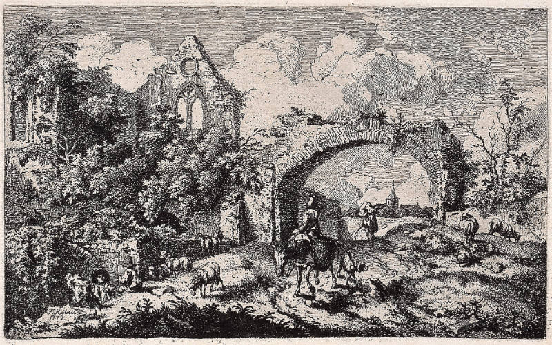 Rustic Scene with Ruins