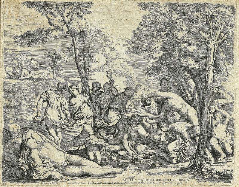 Bacchanal of the Andrians, after Titian