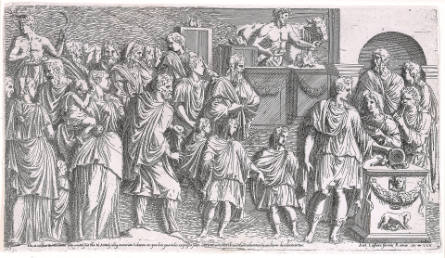 Emperor Marcus Aurelius Offering a Sacrifice, after Francesco Primaticcio, after the Antique