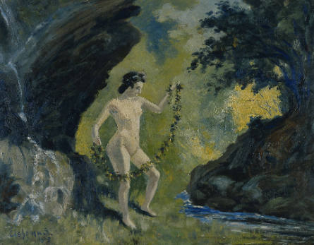 Nude with Garland