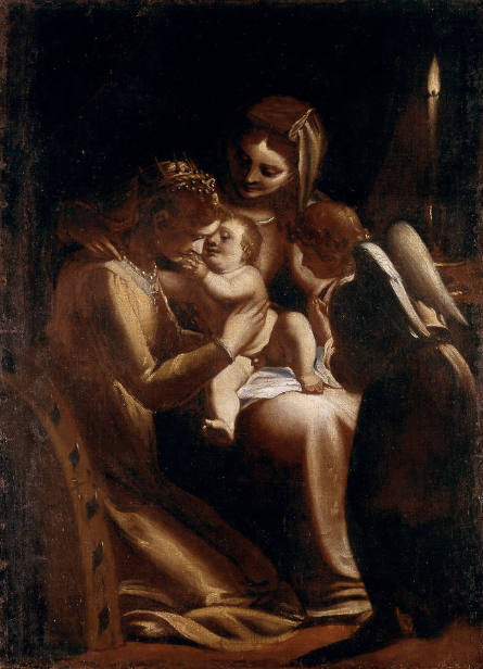 Madonna and Child with Saint Catherine and an Angel