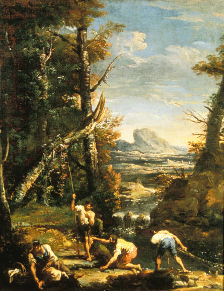 Landscape with Fishermen and Washerwomen