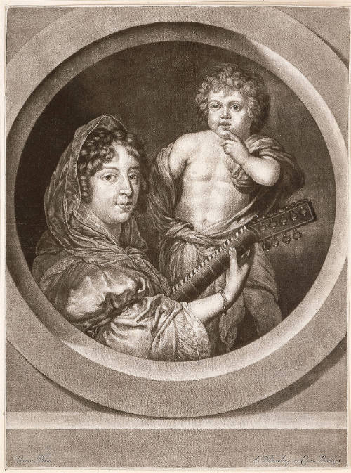 The Lute-Player with the Child (Wife of Gerard de Lairesse), after Gerard de Lairesse