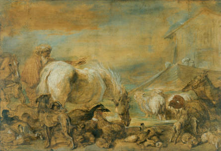 Noah Leading the Animals into the Ark
