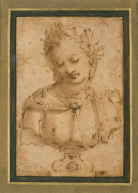 Bust of a Woman Crowned with Laurel