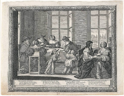 Le Contrat [The Contract], plate 1, from Le Mariage à la ville [The Marriage in the City]