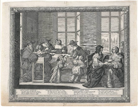 Le Contrat [The Contract], plate 1, from Le Mariage à la ville [The Marriage in the City]