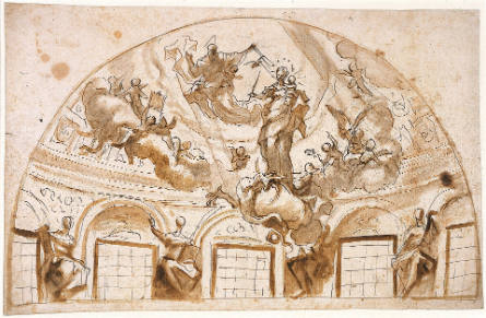 Study for a Vault with the Virgin of the Immaculate Conception, God-the-Father and Prophets