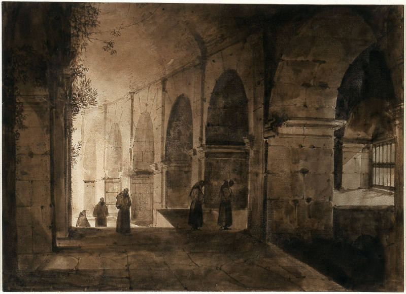 Monks Entering a Cloister