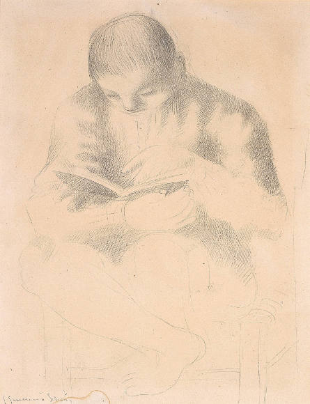 Muchacho leyendo [Boy Reading]