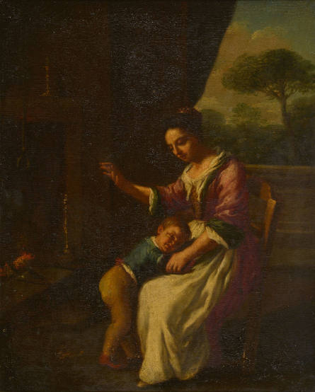 A Mother Chastising a Child