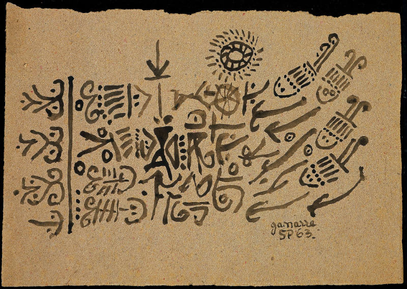 Sin título (dibujo caligráfico) [Untitled (calligraphic drawing)]