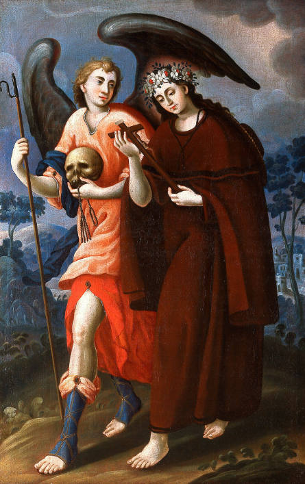 Sin título (Santa Rosalía de Palermo con el arcángel Miquel) [Untitled (Santa Rosalía de Palermo with the Archangel Michael)]