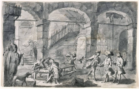 A Tavern Scene with Dogs in Human Guises