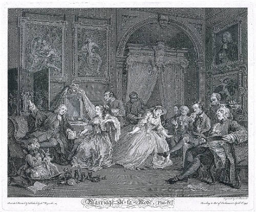 The Toilette, plate IV from Marriage à la mode, after William Hogarth