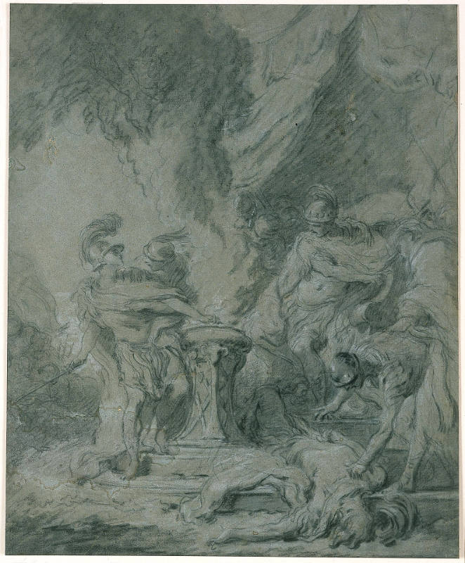 Mucius Scaevola Putting His Hand in the Fire