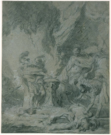 Mucius Scaevola Putting His Hand in the Fire