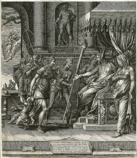 The "Calumny" of Apelles, after Luca Penni