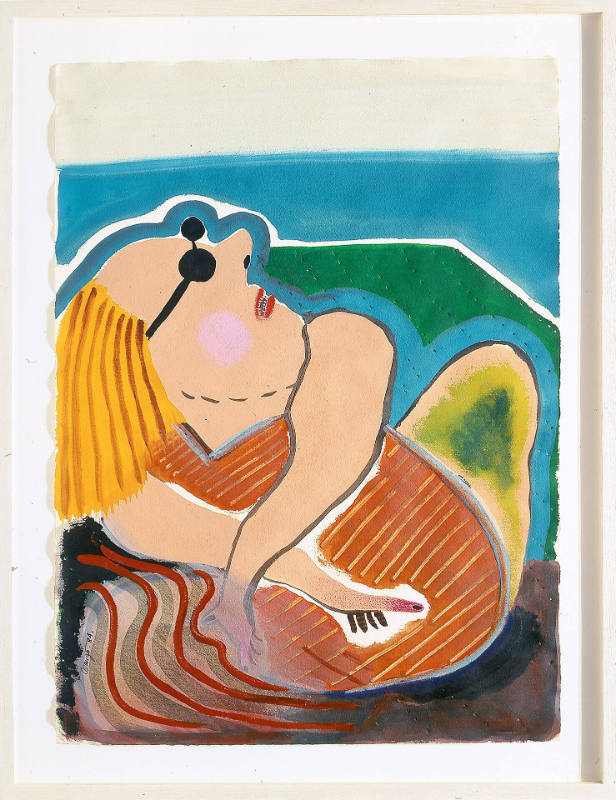 Sunbather (Cartoon for a Mural)