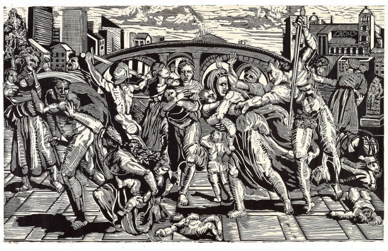 Massacre of the Innocents, after Marcantonio Raimondi