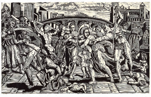 Massacre of the Innocents, after Marcantonio Raimondi