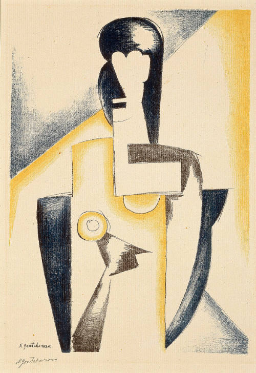 Weibliche Halbfigur [Female Torso], from Bauhaus Drucke - Neue Europäische Graphik, 4te Mappe: Italienische Und Russische Künstler [Bauhaus Prints - New European Graphics, 4th Portfolio: Italian and Russian Artists]